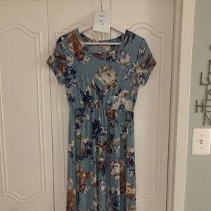 West Kei Cap sleeve floral dress